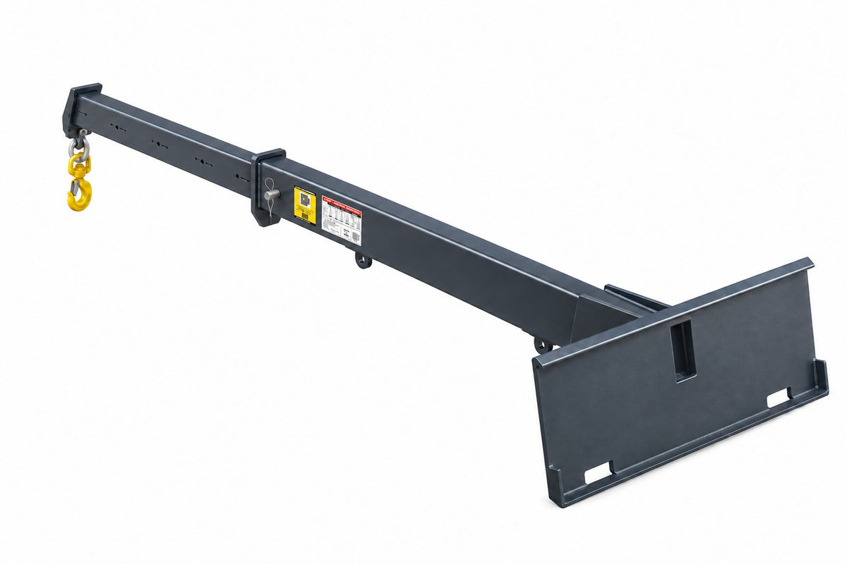 Machine side of the IA-JB-65TQ universal skid steer quick attach plate, production-design render