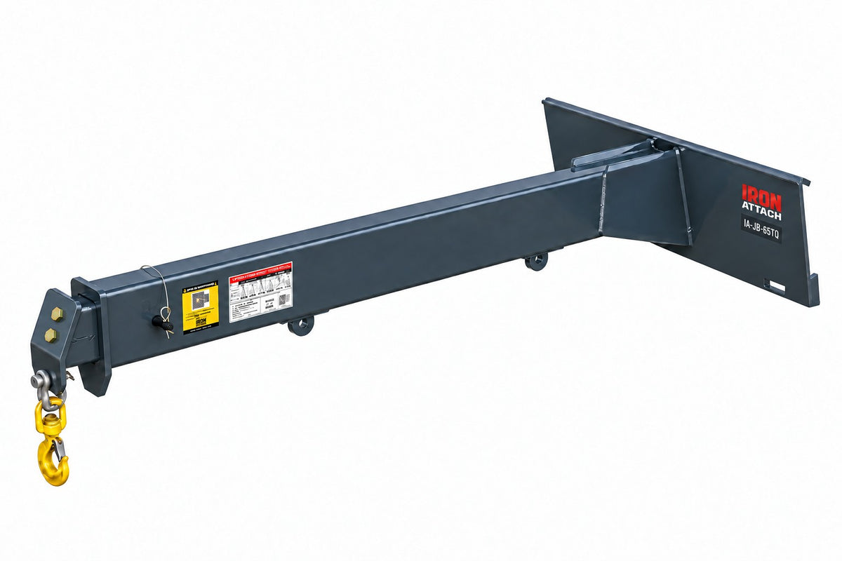 IA-JB-65TQ retracted to 8 ft with two fixed lift lugs, production-design render